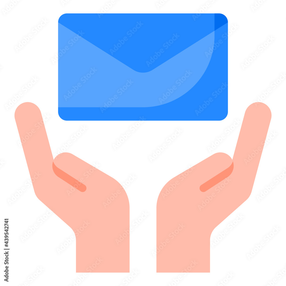 mail flat style icon mail flat style icon