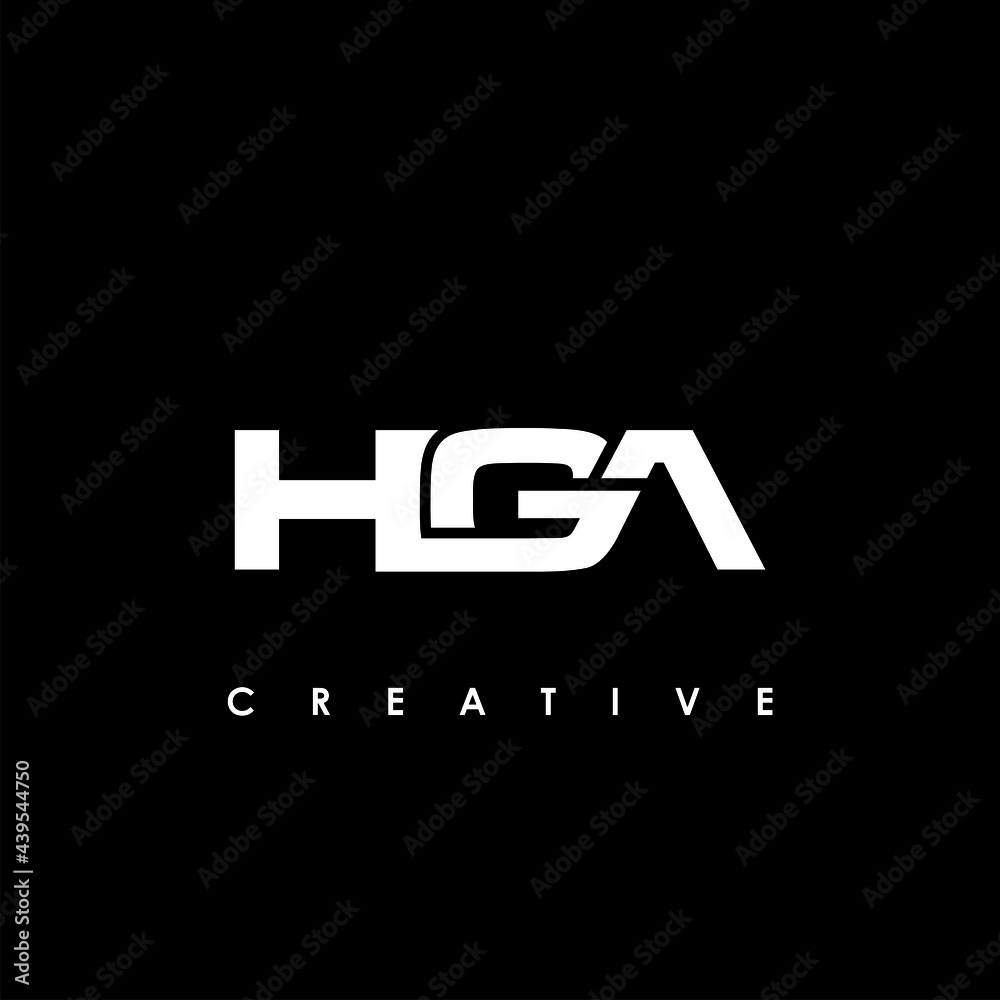 HGA Letter Initial Logo Design Template Vector Illustration HGA Letter Initial Logo Design Template Vector Illustration