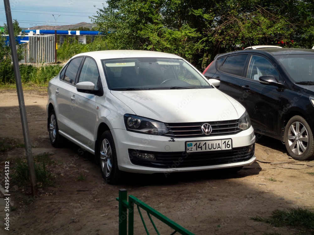 Kazakhstan, Ust-Kamenogorsk, may 22, 2021: Volkswagen Polo sedan. German  car Photos | Adobe Stock