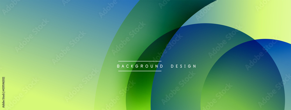Abstract overlapping lines and circles geometric background with gradient colors Abstract overlapping lines and circles geometric background with gradient colors