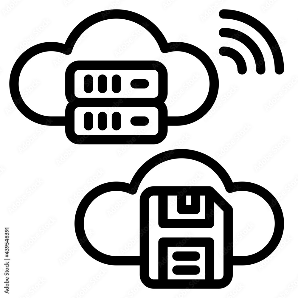 cloud outline style icon cloud outline style icon