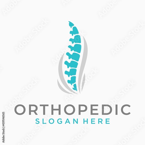 Orthopedic logo design vector template