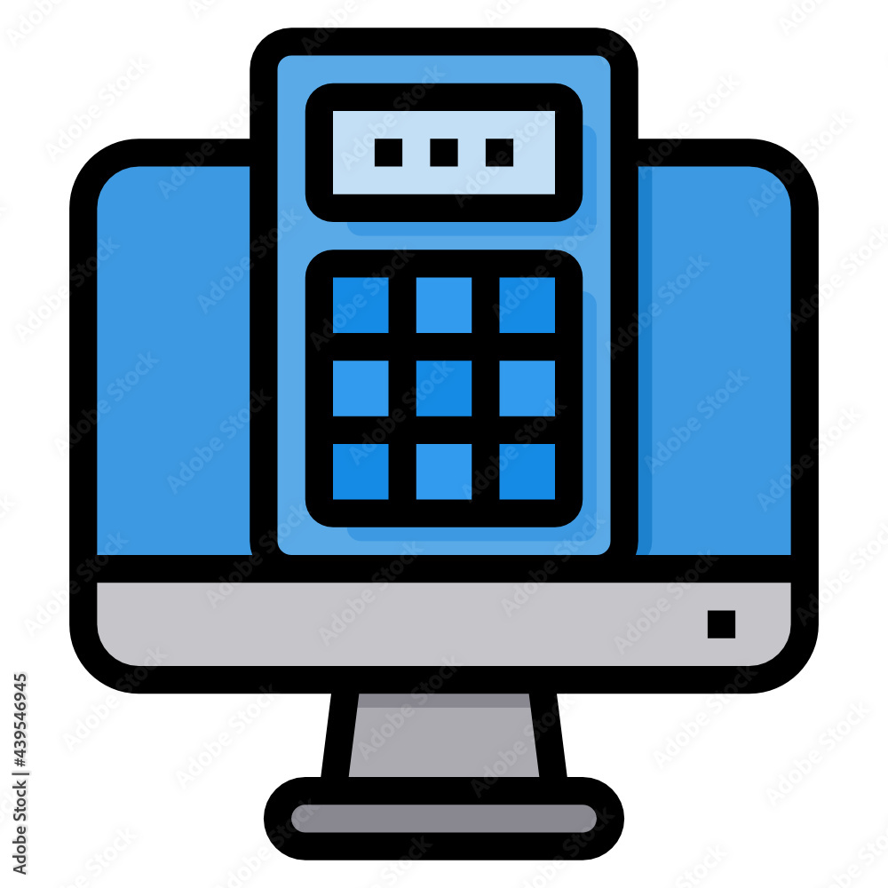 Calculator line icon Calculator line icon