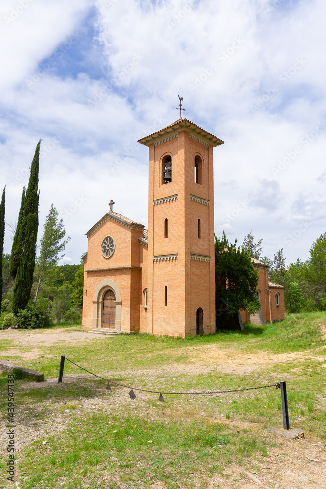 Landscape of the church of Sant Pere de Viladecavalls, Vila-seca