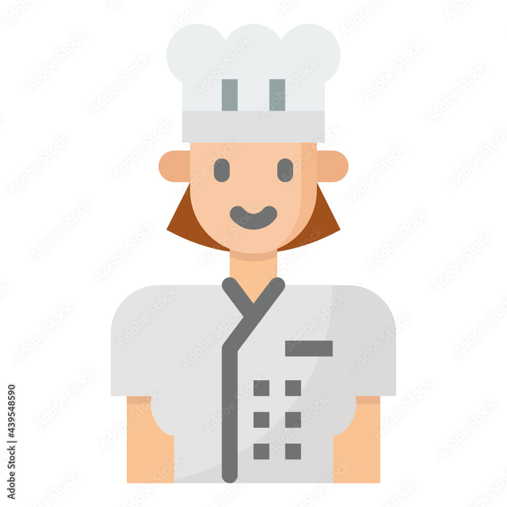 chef flat icon