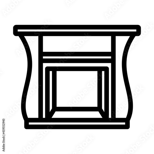 Fireplace With Doors Icon