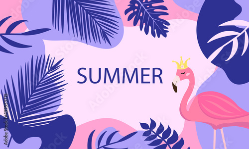 Hello summer. abstract background designs, summer sale template for your design. Creative contemporary aesthetic style. Vector illustration.