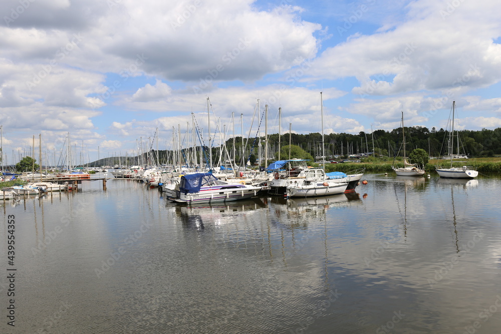 Port of Folleux in Brittany, France, Landscape and Boats, June 2021