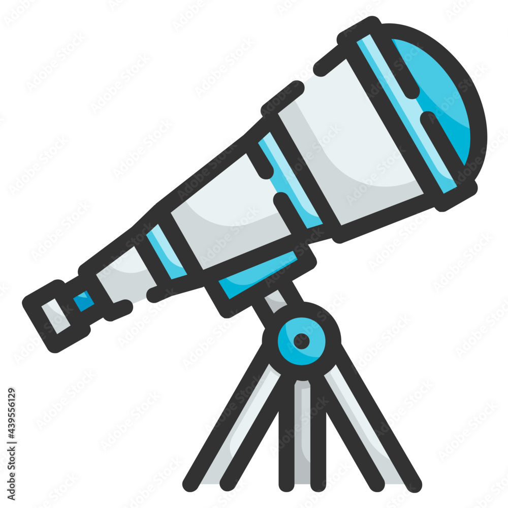 telescope line icon telescope line icon