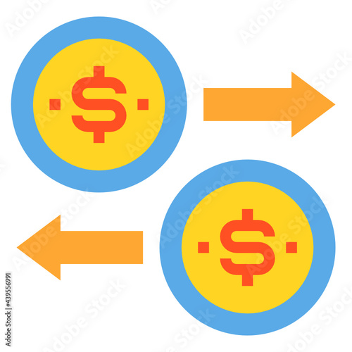 Transfer flat icon