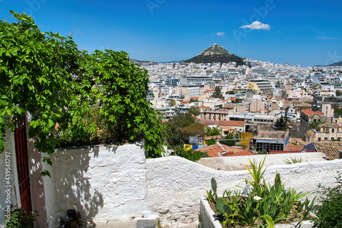 Lycabettus as seen from the foot of the Acropolis photo