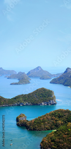 limestone island at ang thong national national park