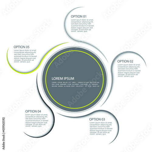 Infographic elements for annual reports