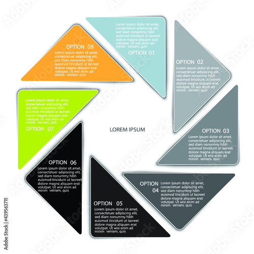 Infographic elements for annual reports