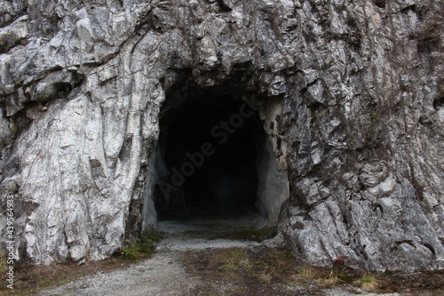 Canvas Print old cave in the mountain