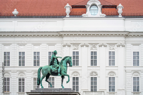 View of Hofburg Imperial Palace with sculpture photo