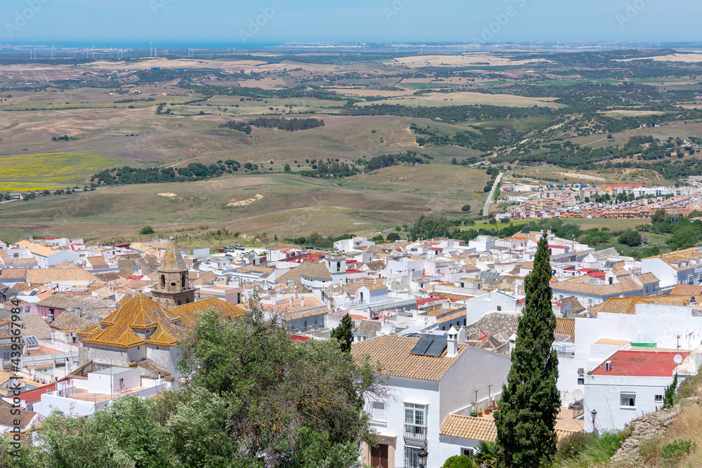 Medina Sidonia, in the province of Cadiz with the Victory Church. Andalusia. Spain. Europe.
