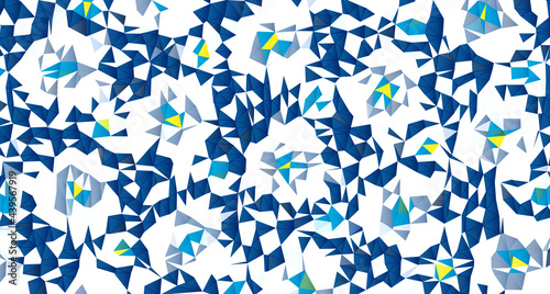 水色と青と白の抽象的なポリゴンのベクターの背景イラスト
