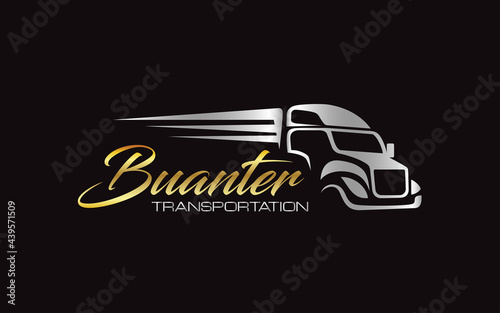 Illustration graphic vector of logistics and delivery company logo design template