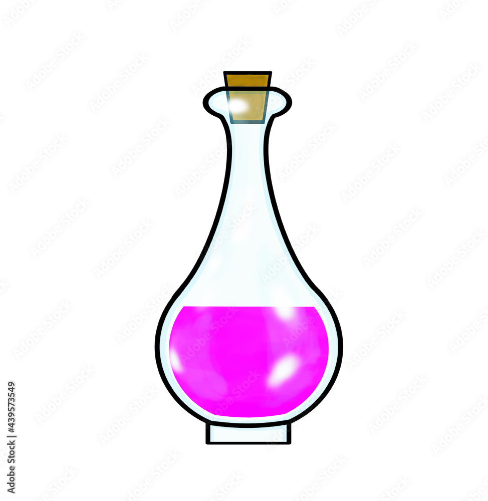 Pink potion illustration Pink potion illustration