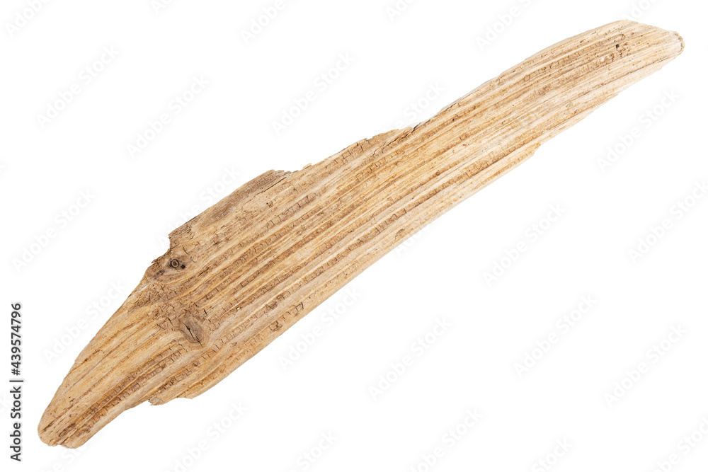 Piece of driftwood isolated on white Piece of driftwood isolated on white