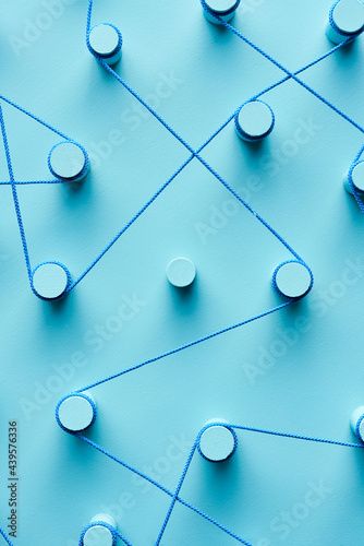 Blue peg excluded from network connections