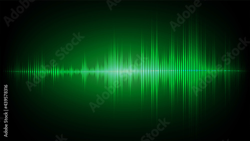 Sound waves oscillating dark light