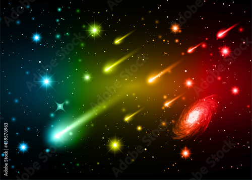 space, abstract, star