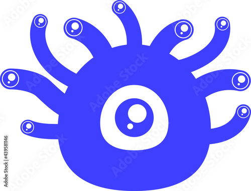 Beholder Cartoon Stock icon vector illustration