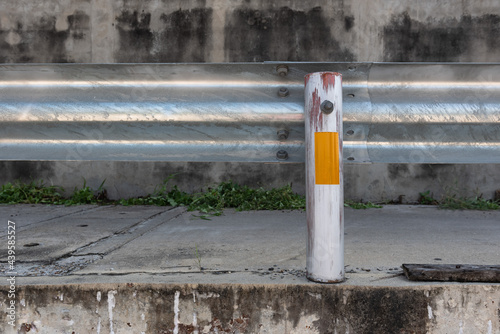 Picture of the road barrier Made from a metal
