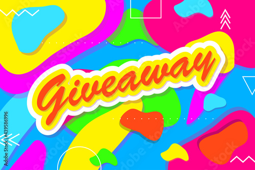 Giveaway background vector