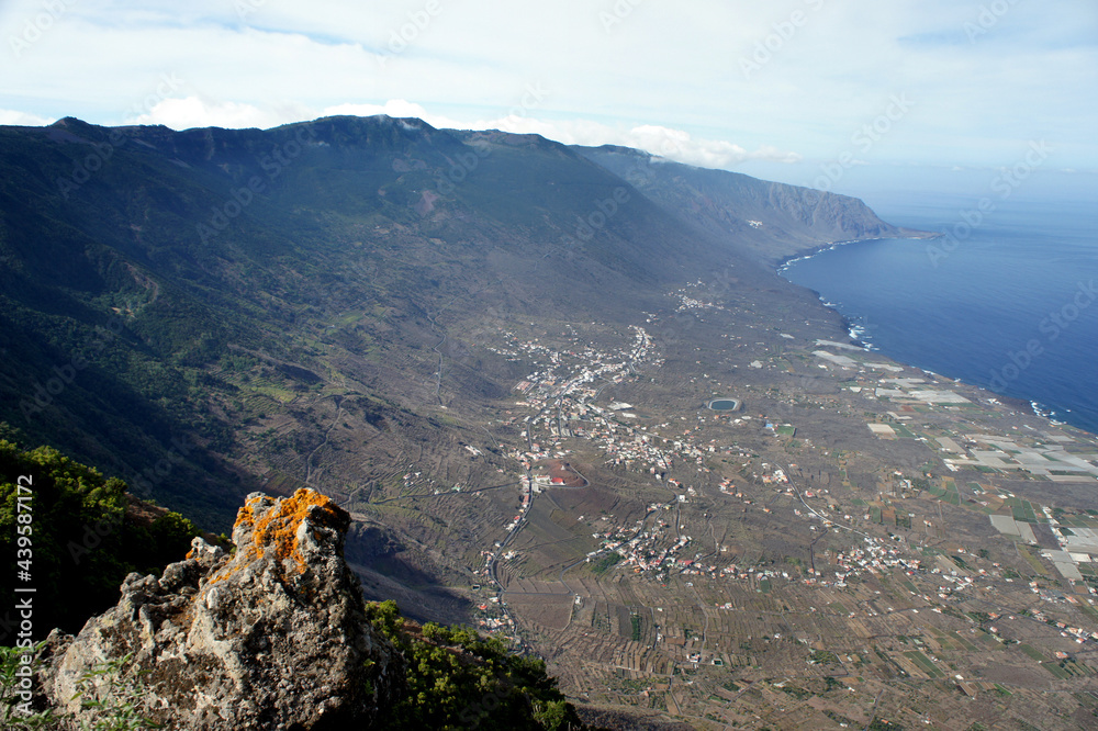 The volcanic island of El Hierro, one of the Canary Islands.Spain.