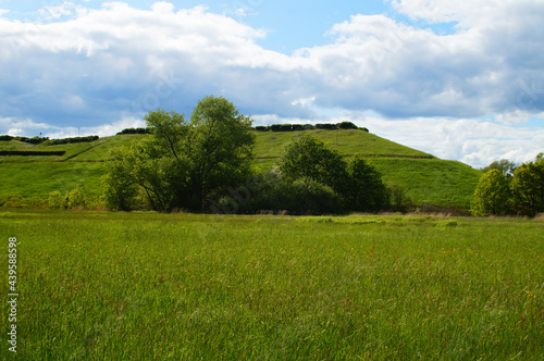 Greened industrial landfill site in Frankfurt-Heddernheim photo