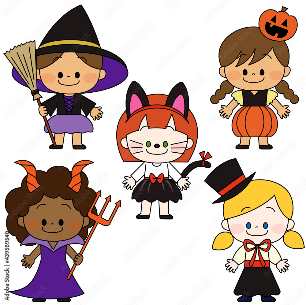 仮装をした世界の子供たち 仮装をした世界の子供たち