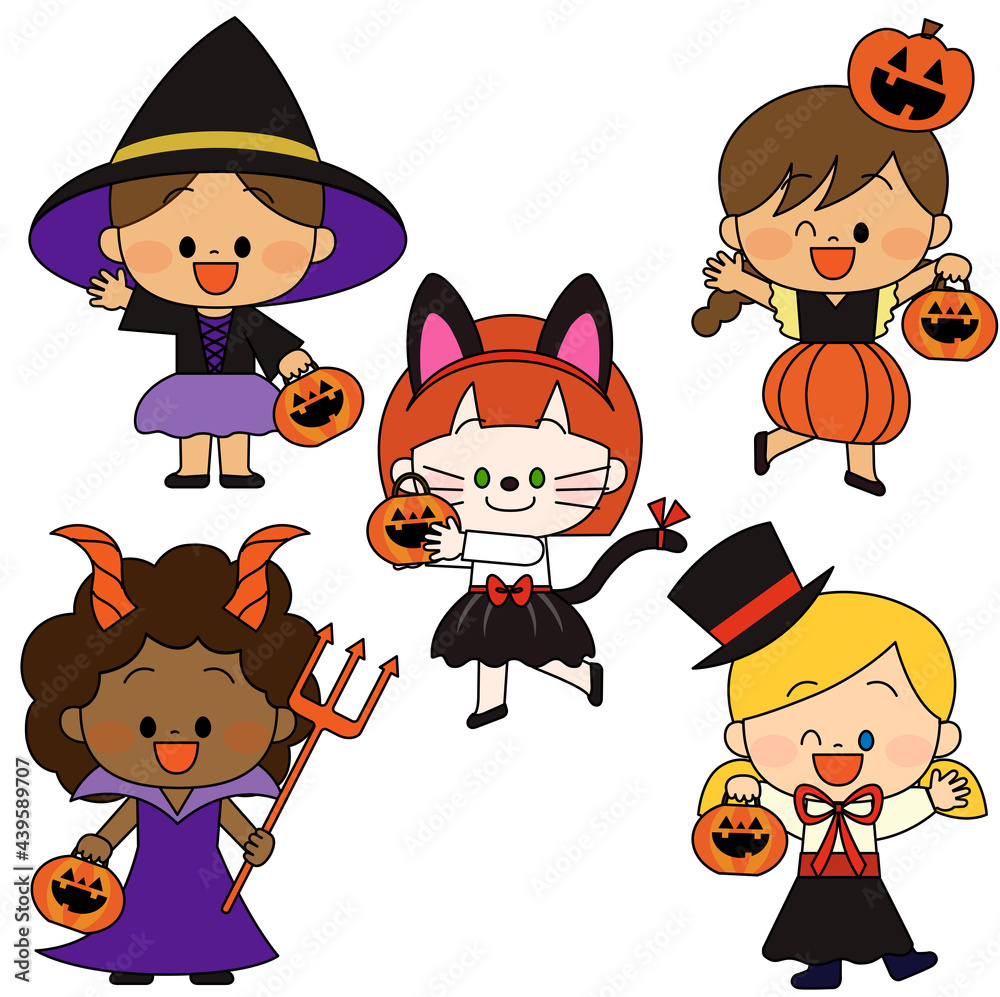 仮装をした世界の子供たち