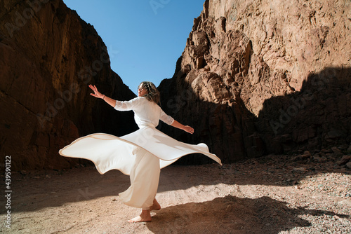 Sufi dance inside canyon  photo