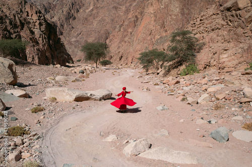 Sufi dance inside canyon  photo