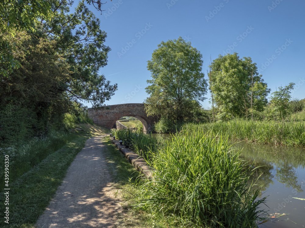 Walking along canal bank