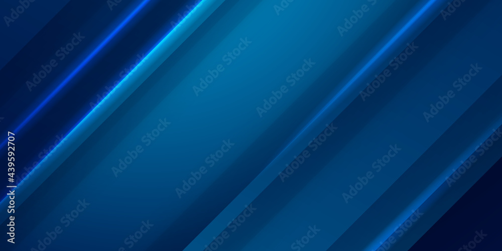 Obraz premium Modern blue abstract presentation background with shadow 3d layered light rectangle. Vector illustration design for presentation, banner, cover, web, flyer, card, poster, art wallpaper, texture, slide