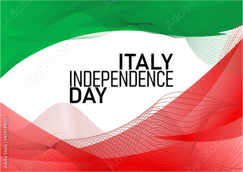 illustration of Independence Day  Italy background for banner, flyer 