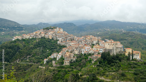 Rivello, town, province of Potenza, Basilicata region. Is positioned on the summit of three hills, Motta, Serra and Poggio in the valley of the Noce river.