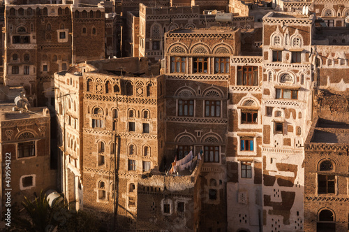 Sana'a, old town in Yemen, UNESCO world heritage site.  photo