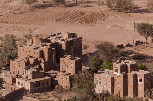 adobe village in the Yemeni deset.  photo