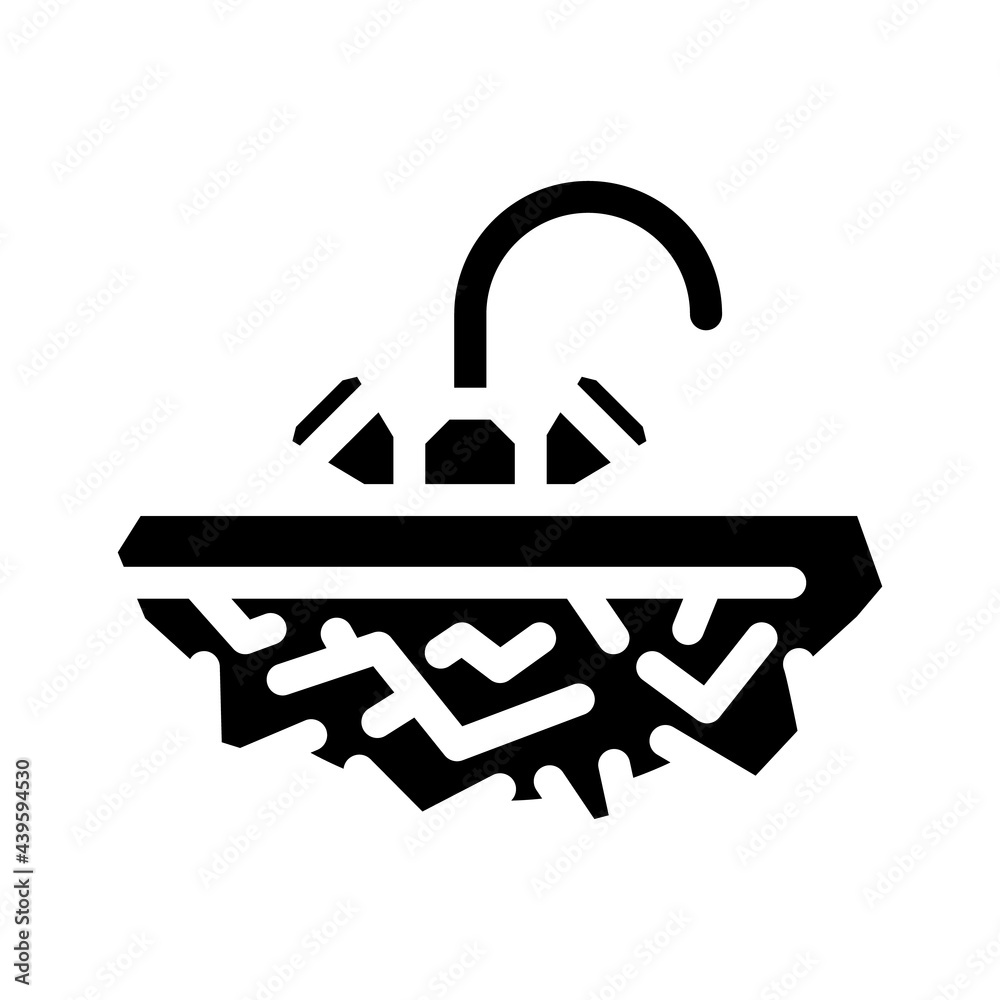 solid stone washbasin glyph icon vector. solid stone washbasin sign. isolated contour symbol black illustration solid stone washbasin glyph icon vector. solid stone washbasin sign. isolated contour symbol black illustration