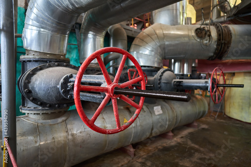 View at interior of seedy sugar factory photo