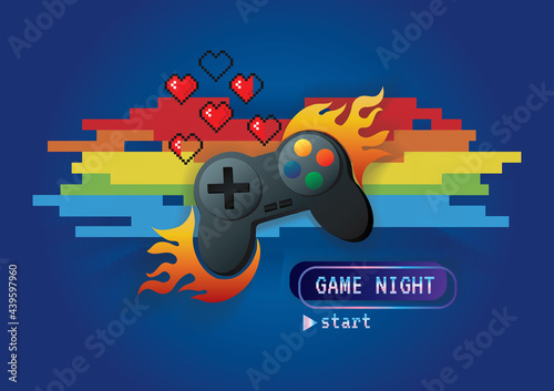 Game zone game icon background vector