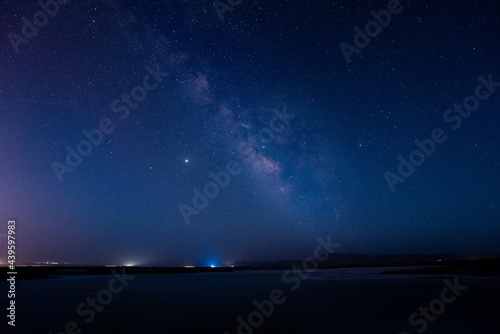 Galaxy in the night in Qinghai province, China.