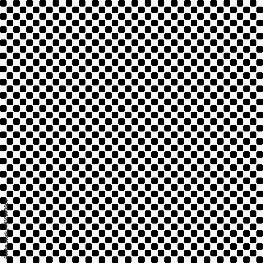Small squares ornament. Checkered location. Vector in black and white color mesh. Checkered grid wallpaper.