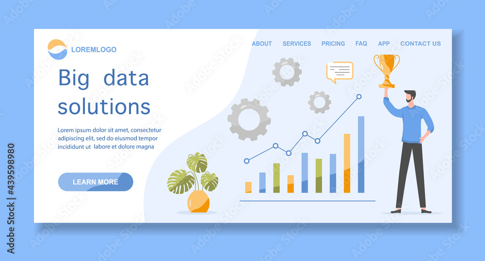 Big data solution financial increase growth People Big data solution financial increase growth People