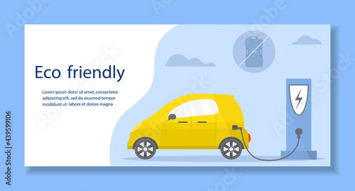 Electric car Green Energy Transport ECO friendly